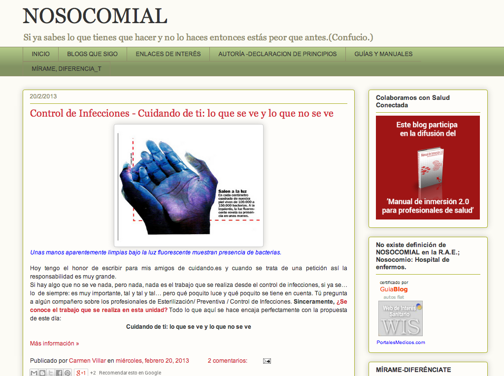 Blog nosocomial